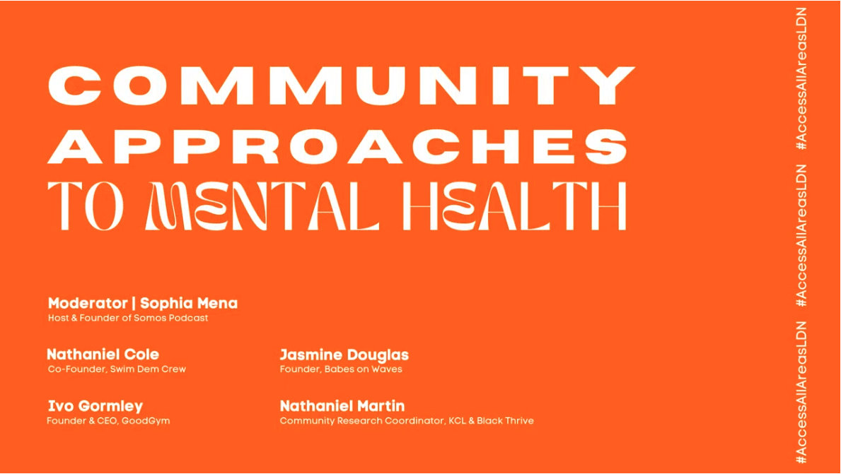 Community Approaches to Mental Health panel discussion